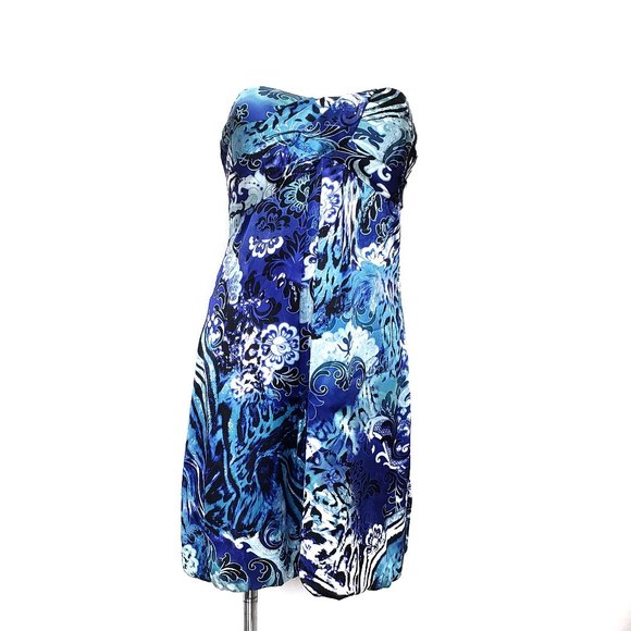 Cache Silk Strapless Dress Size 14 - Picture 1 of 12